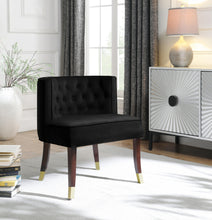 Load image into Gallery viewer, Perry Black Velvet Dining Chair