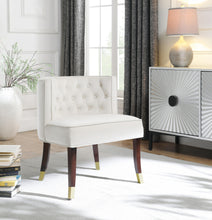 Load image into Gallery viewer, Perry Cream Velvet Dining Chair