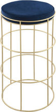 Load image into Gallery viewer, Rebar Navy Velvet Counter Stool