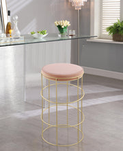 Load image into Gallery viewer, Rebar Pink Velvet Counter Stool