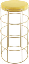 Load image into Gallery viewer, Rebar Yellow Velvet Bar Stool