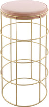 Load image into Gallery viewer, Rebar Pink Velvet Bar Stool