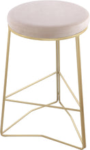 Load image into Gallery viewer, Tres Cream Velvet Counter Stool