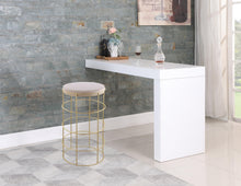 Load image into Gallery viewer, Rebar Cream Velvet Bar Stool