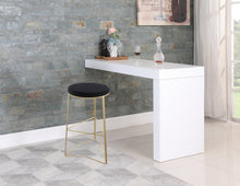 Load image into Gallery viewer, Tres Black Velvet Bar Stool