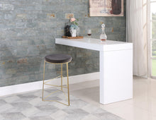 Load image into Gallery viewer, Tres Grey Velvet Bar Stool
