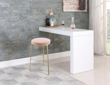 Load image into Gallery viewer, Tres Pink Velvet Bar Stool