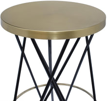 Load image into Gallery viewer, Mercury Black / Gold Counter Stool