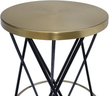Load image into Gallery viewer, Mercury Black / Gold Bar Stool