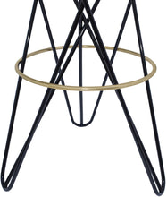 Load image into Gallery viewer, Mercury Black / Gold Bar Stool