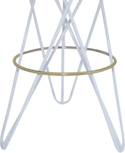 Load image into Gallery viewer, Mercury White / Gold Bar Stool