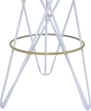 Load image into Gallery viewer, Mercury White / Gold Bar Stool