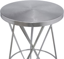 Load image into Gallery viewer, Mercury Silver Counter Stool