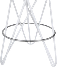 Load image into Gallery viewer, Mercury White / Silver Counter Stool