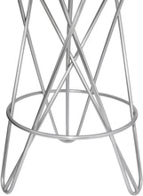 Load image into Gallery viewer, Mercury Silver Counter Stool