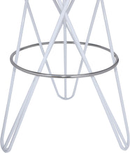 Load image into Gallery viewer, Mercury White / Silver Bar Stool