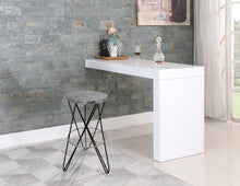 Load image into Gallery viewer, Mercury Black / Silver Bar Stool
