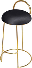 Load image into Gallery viewer, Ring Black Velvet Counter Stool