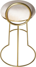 Load image into Gallery viewer, Ring Cream Velvet Counter Stool