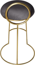 Load image into Gallery viewer, Ring Grey Velvet Counter Stool