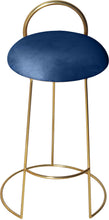 Load image into Gallery viewer, Ring Navy Velvet Counter Stool