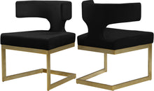 Load image into Gallery viewer, Alexandra Black Velvet Dining Chair