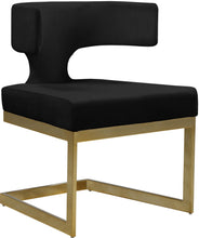 Load image into Gallery viewer, Alexandra Black Velvet Dining Chair