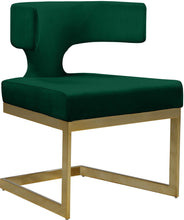 Load image into Gallery viewer, Alexandra Green Velvet Dining Chair
