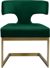 Load image into Gallery viewer, Alexandra Green Velvet Dining Chair