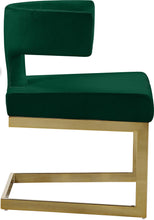 Load image into Gallery viewer, Alexandra Green Velvet Dining Chair