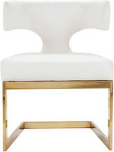Load image into Gallery viewer, Alexandra White Faux Leather Dining Chair