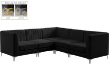 Load image into Gallery viewer, Alina Black Velvet Modular Sectional