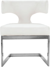 Load image into Gallery viewer, Alexandra White Faux Leather Dining Chair