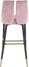 Load image into Gallery viewer, Sleek Pink Velvet Stool