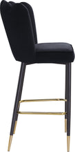 Load image into Gallery viewer, Lily Black Velvet Stool