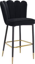Load image into Gallery viewer, Lily Black Velvet Stool