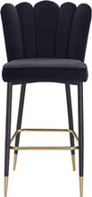 Load image into Gallery viewer, Lily Black Velvet Stool