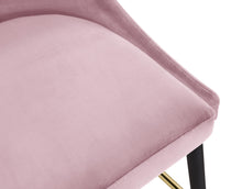 Load image into Gallery viewer, Sleek Pink Velvet Stool