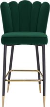 Load image into Gallery viewer, Lily Green Velvet Stool