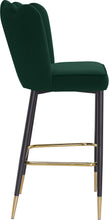 Load image into Gallery viewer, Lily Green Velvet Stool
