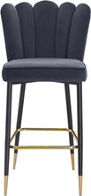Load image into Gallery viewer, Lily Grey Velvet Stool