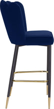 Load image into Gallery viewer, Lily Navy Velvet Stool