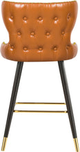 Load image into Gallery viewer, Hendrix Cognac Faux Leather Counter/Bar Stool