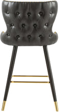Load image into Gallery viewer, Hendrix Grey Faux Leather Counter/Bar Stool