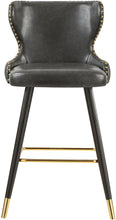 Load image into Gallery viewer, Hendrix Grey Faux Leather Counter/Bar Stool