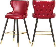 Load image into Gallery viewer, Hendrix Red Faux Leather Counter/Bar Stool