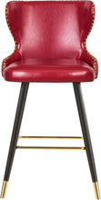 Load image into Gallery viewer, Hendrix Red Faux Leather Counter/Bar Stool