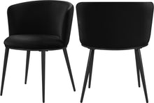 Load image into Gallery viewer, Skylar Black Velvet Dining Chair