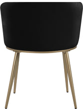 Load image into Gallery viewer, Skylar Black Velvet Dining Chair