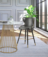 Load image into Gallery viewer, Hendrix Grey Faux Leather Counter/Bar Stool